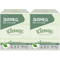 크리넥스 각티슈 숲속향 180매, 12개