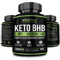 Keto Pills with Green Tea 3000MG 남녀 케톤 보충제 Keto BHB 케톤 디톡스 클렌즈 천연 해독 부스터 에너지 체력 및 정신력 증가, 120 정