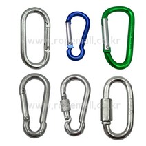 카라비너 스텐 비너 강철 비나 알루미늄 퀵링크 스크류비너 캠핑 스포츠 미니 소형 대형 텐트 등산 잠금고리, 일반형비너, 스텐-일반형