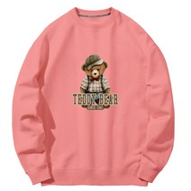 포케이 테디베어 맨투맨 바이오워싱 3단쭈리면 남녀공용