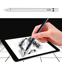 COCOGOGO 갤럭시탭a8 2022 SM-X200 X205 호환 초미세 2mm 터치펜, 2MM초미세 블랙펜