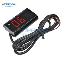검전기 누설잔류계 월선경보기 검정기 전기테스터 dc 8v-18v 0.56 인치 led 디지털 방수 전압계 전압 테스터 오토바이 자동차 배터리에 대 한 감지기 전압계, dc8-18v 레드
