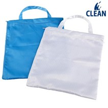 CLEAN 제전가방 크린룸가방 손잡이형 지퍼, 색상:흰색