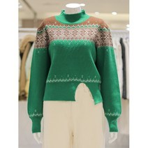 밸리걸 AK수원점 밸리걸 슬릿 포인트 패턴 니트(475420)