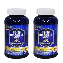 캐나다/포르테 오메가3/180캡슐 X 2병/12개월분/영양제/연어유/오메가3 피쉬오일