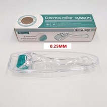 반달마켓 마이크로니들 DRS 192 더마 롤러 페이스 마사지 모발 재성장 수염 탈모 치료 미용 도구 CE FDA, 02 0.25MM