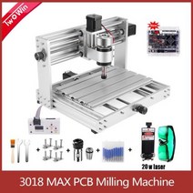CNC 3018 MAX 레이저 조각기 GRBL 제어 200W 스핀들 3 축 PCB 절단 밀링 머신 금속 CNC 라우터 섬유 목재 레이저 프린터, 20w laser+no offline