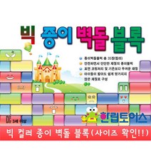 한립 빅 컬러 종이벽돌블럭 어린이 아동 아기 애기 완구 장난감 브랜드