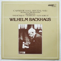 수입 클래식 LP / Wilhelm Backhaus - Carnegie Hall Recital Vol.1 MONO