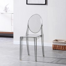 북유럽 악마의자 투명 가정용 거실 호텔 플라스틱 의자, 손잡이 없는 투명 블랙