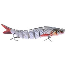 배스 낚시는 민물 또는 바닷물을 위한 탑워터 배스 송어 미끼를 미끼합니다., 13.28cm, 플라스틱, 은