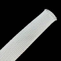 Electriduct 확장형 브레이드 슬리핑 | 폴리에스터 높은 난연성 유연한 케이블 메쉬 슬리브 | 1.9 cm - 14.4 cm (3/4 - 50 피트) (화이트), 0.75 Inch Dia - 50 Feet, White, White_0.75 Inch Dia - 50 Feet