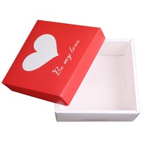 쿠키박스 예쁜 하트 선물용포장상자 정사각 1구 용기