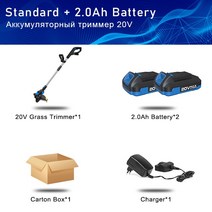 20V 전기 잔디 깎는 기계 리튬 이온 배터리 무선 트리머 12in 자동 릴리스 문자열 커터 prostormer에 의해 정원 도구를 가지 치기, [04] AU, [04] PTET1050E 1019E20, 04 PTET1050E 1019E20_04 AU
