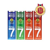[엘지생활건강] 페리오 토탈7 인텐스 치약 120g x 4개 (스트롱/마일드/오리지널 택1, 선택:스트롱