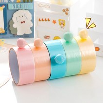 파스텔 컬러 테이프볼 공 4.8cm/6cm x 10m 찐득볼 공만들기 찐득이 말랑이 끈끈이 장난감 주물럭 키덜트 아트, 48mm x 10m, 퍼플