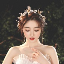헤어핀 셀프웨딩 헤어 코사지 머리장식 헤어 액세서리