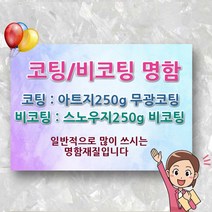 명함 인쇄 제작 출력 코팅 무 비 포토 카드 포카 가격 업체 소량 비용 디자인 인쇄업체 제작업체 시안 도안, 500매, 코팅양면