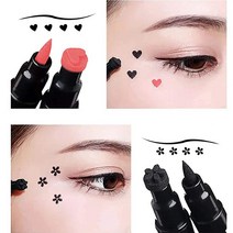 NewBang 양면 헤드 리퀴드 스탬프 아이라이너 펜 아이 메이크업 스탬프가 있는 연필 방수 오래 지속되는 씰 라이너 스텐실 타투 메이크업15.2cm6인치 800855