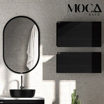 모카바스 상하단 욕실수납장, 블랙 상하단장(2개 1set)