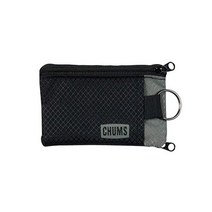 127666 Chums 첨스 Surfshorts 지갑 투명한 ID 창이 있는 경량 지퍼가 달린 미니멀리스트 키 링이 방수 기능