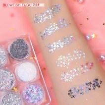 BLOWFISH FUGU 젤 아이 패치 D-036 반짝이 스티커, 24#, 1개