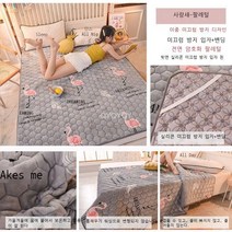 라오농킹매트커버 플란넬 쿠션 요 기숙사 0.9미터 2층침대의위아래침대침대 매트싱글 1.0M가정용 1.5m겨울 1.8+2D4GF1LL, C07-180x220cm(더길어진 1.8침대)