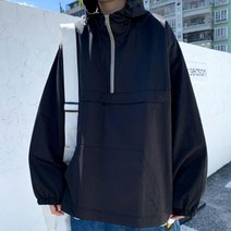 바람막이자켓 반집업 후드가디건 간절기 데님상의집업점퍼 남자트러커자켓 모던캐주얼 오버핏자켓 폴리스자켓