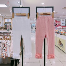 밀리밤 핫한~~2021년 NEW 가을신상!! 엣지있게 코디하는 3단레이스 활용도좋은 러블리한 골지레깅스