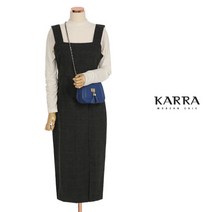 [카라] KARRA (77까지)스퀘어체크레이어드원피스_KL2WOP074G