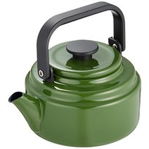 [일본정품]노다호로 법랑 주전자 인덕션 케틀2L, 그린, 2000ml