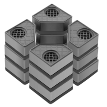 파시오네 세탁기 받침대 대형 냉장고 건조기 워시타워 트윈워시 받침, 높이(11.5cm) 4개 1set, 1개