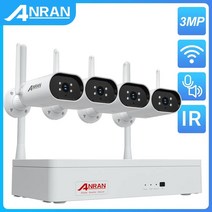 가정용CCTV 실외용 초고화질 CCTV ANRAN 비디오 키트 무선 보안 카메라 세트 8CH NVR 적외선 야간 투시경 야외 와이파이 감시 시스템 5MP, 3.없음 - 5MP 8 Cameras