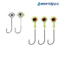 슈어캐치 라이트지그바늘 LTJ 루어 낚시 야광, 1개