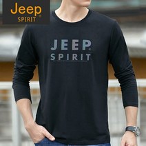 지프 스피릿 긴팔 긴팔티 남성 남자 정품 봄과 여름 2022 새로운 남성용 얇은 면 셔츠 지프 티셔츠 긴소매 남성용