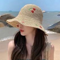 밀짚모자 라피아햇 여성벙거지모자