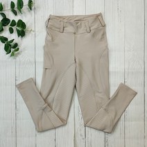 승마바지 여아용 실리콘 승마 바지 안티 필링 하이 웨이스트 키즈 타이츠, [03] M, [05] Khaki