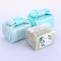 고서임 소금 답례품 나비매듭 보자기포장 결혼식 돌잔치 조문, 함초소금 300g 은비그린, 1개