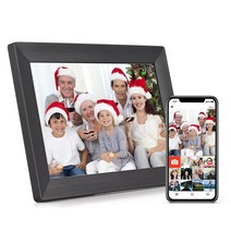 디지털 전자 액자 미니 모니터 사이니지 Andoer10.1 quotWiFi 프레임 스마트 앨범 1280x800 IPS 터치 스크린 내장 16GB 메모리 앱을 통한 비디오 공유, [03] 영국 플러그