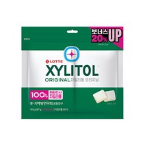 롯데 자일)오리지날 트윈리필 졸음번쩍껌 공부할때 씹는 검 105g, 1개