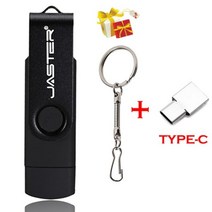 짱구usb 샌디스크usb 사용자 정의 로고 OTG 마이크로 USB 플래시 드라이브 64GB 스마트 폰 외장형 스토리지 키 체인 TYPE-C 펜 32GB 메모리 스틱 16GB, 02 black_01 4GB
