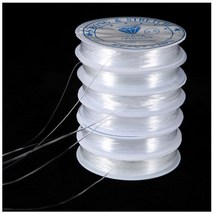 우레탄 줄 투명 탄성 비즈 공예 팔찌 목걸이 0.4mm-1.0mm, 0.6mm, 1개