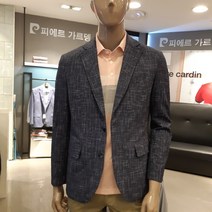 피에르가르뎅 캐주얼[동아강북] 7866 남성 SS 봄 여름 간절기 마이크로패턴엠보자켓 PJJK2107