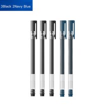 중성펜 문구용품 샤오미 BeiFa 젤 펜 0.5mm 잉크 슈퍼 내구성 사인 1800M 쓰기 사무실 비즈니스 스쿨 문구 10 개 5 로트, [12] 3Black 2Navy Blue