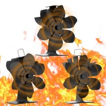 무동력팬 캠핑화목난로 곤로 펠렛 벽 난로 열 전원 스토브 팬 팬 에너지 절약 나무 스토브 팬 자동 알루미늄 스토브 팬 고효율 열 분배, a