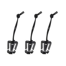 1/3/8Pcs Molle 배낭 웨빙 버클 Carabiner 클립 야외 나일론 캠핑 가방 행거 후크 탄성 코드 생존 기어 도구, [03] 3pcs Black