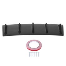 리어 범퍼 립 디퓨저 스포일러 비바람에 견디는 광택 블랙 자동차 개조, 02 5