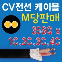 토탈싸인 다양한 SQ 국산 CV전선 M재단판매 4SQ 6SQ 10SQ 16SQ 25SQ 35SQ 50SQ 95SQ 150SQ 1C 2C 3C 4C 국산전선 TFR CV, 1개, 35SQ x 2C