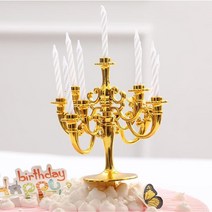 샹들리에 초 생일파티 케이크 베이비샤워 이벤트용품, 베이비핑크