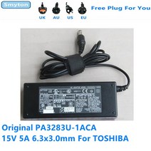 직류전원장치 도시바 15V 5A 75W PA3283U-1ACA M100 K30 K31 J40 J50 적합 ADP-60RH 4A 노트북 전원 공급, 한개옵션0